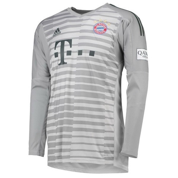 Camiseta Bayern Munich Replica Primera Ropa ML Portero 2018/19 Gris